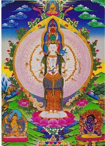 Chenrezig mil bras, Huy, Yeunten Ling, Tibetan Institute, Nyoung Nee, Vastenpraktijk, Jeûne, Buddhisme